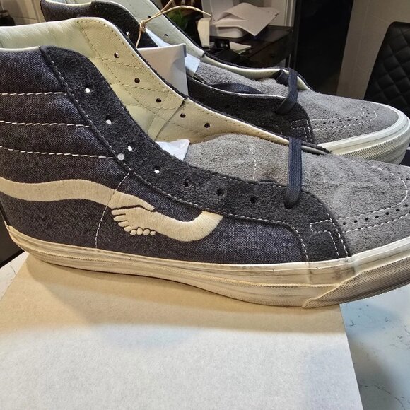 Vans x Notre Sk8 Hi Reissue 38 Lx Notre Raven Grey VN000CR0RVN MENS 11.5 NEW - Picture 5 of 8